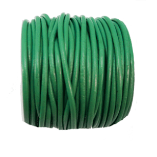 Leder Koord Lake Green 2mm